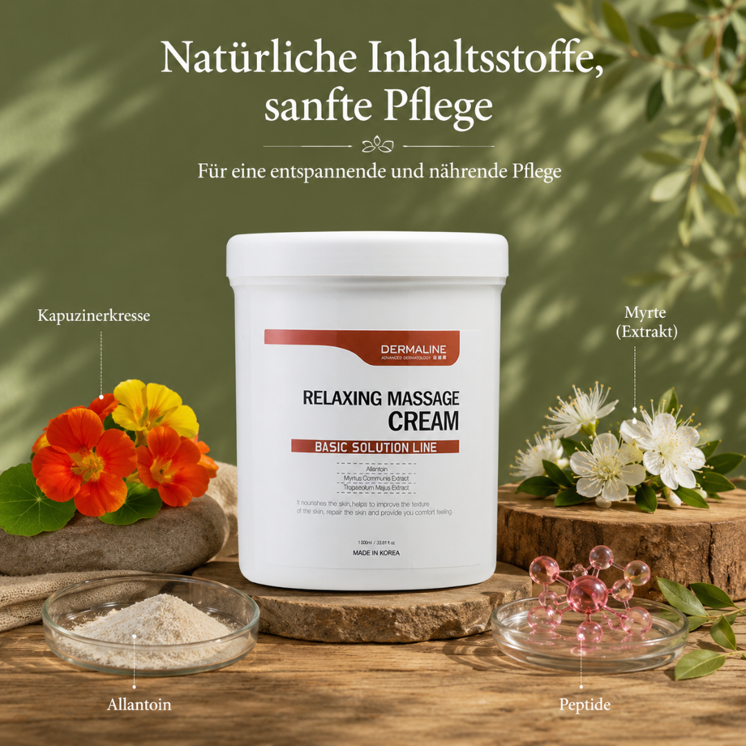 DL01 - Dermaline Relaxing Massage Cream – 1000ml – Bild 4