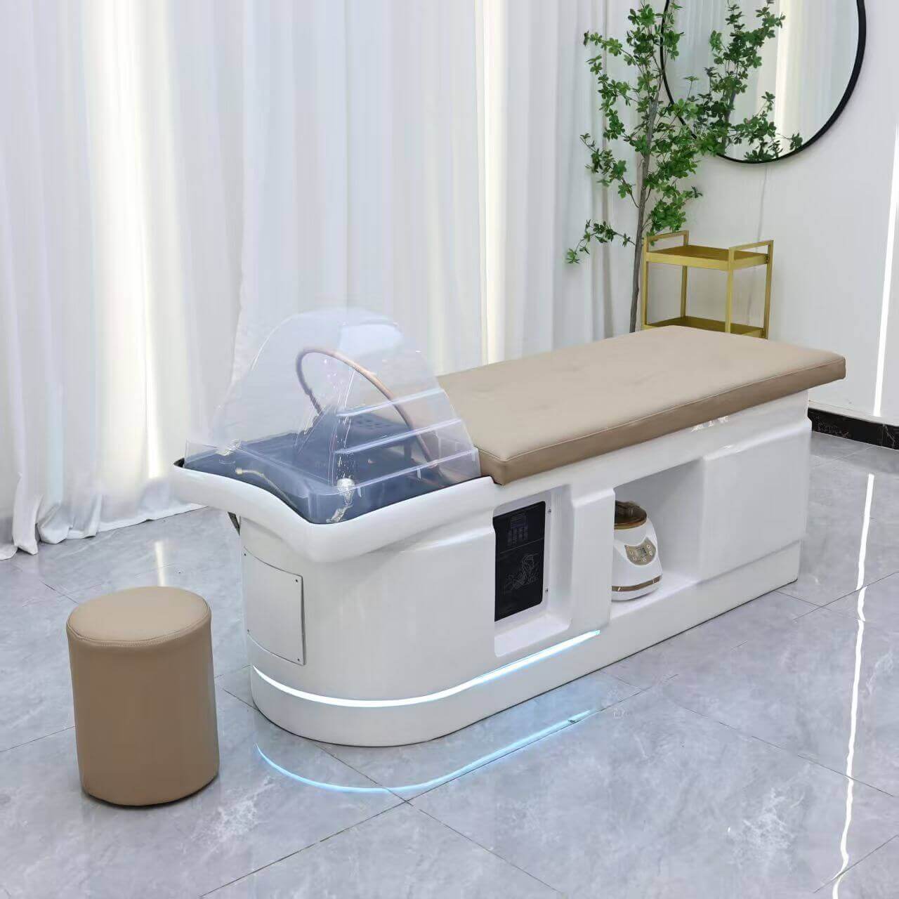 Einteilige Kopfwasch- und Therapieliege – Modell 190