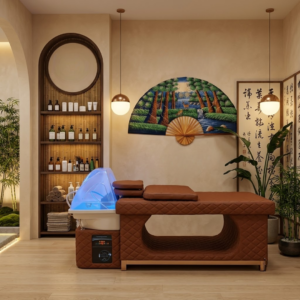 01 Massageliege mit Waschbecken