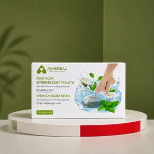 Fußbad Brausetabletten Pfefferminzöl
