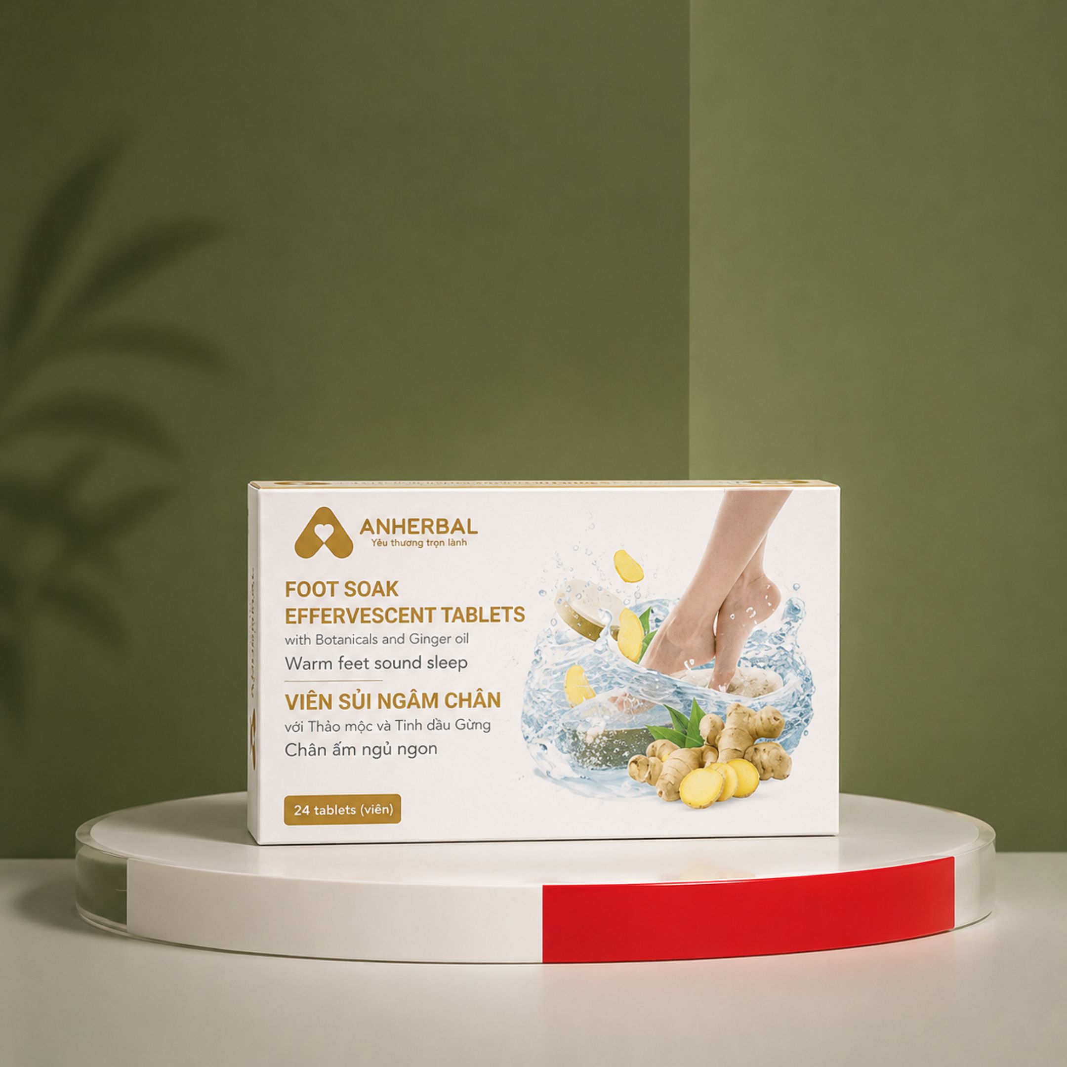 Fußbad Brausetabletten Ingwer