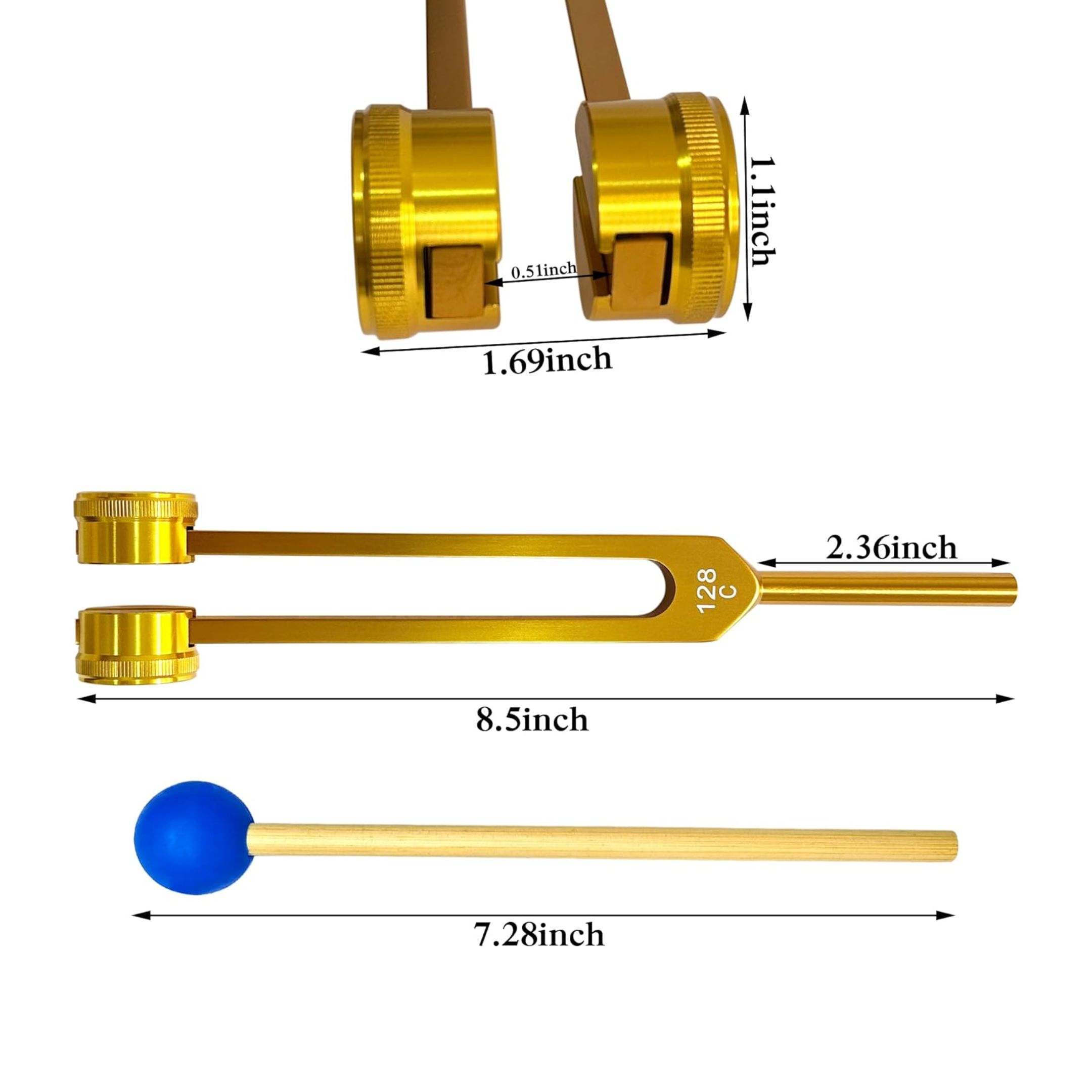 128 Hz Stimmgabel Set